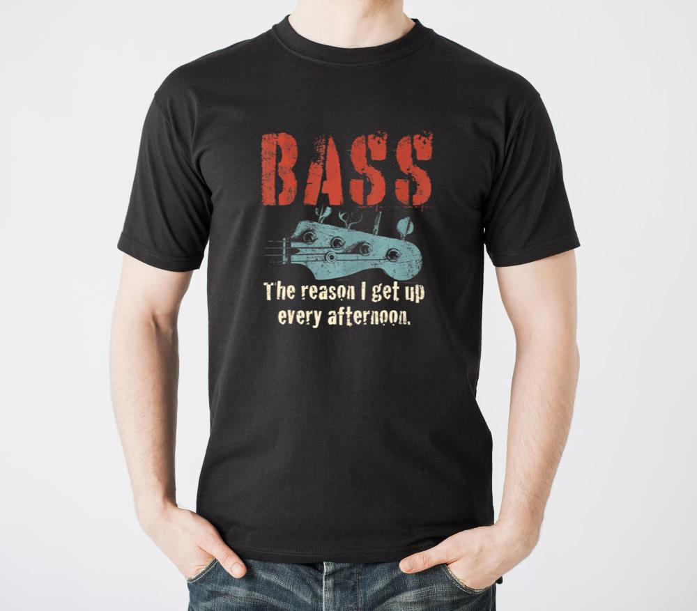 Bass Guitar The Reason I Get Up Every Afternoon - Unisex Standard T-Shirt