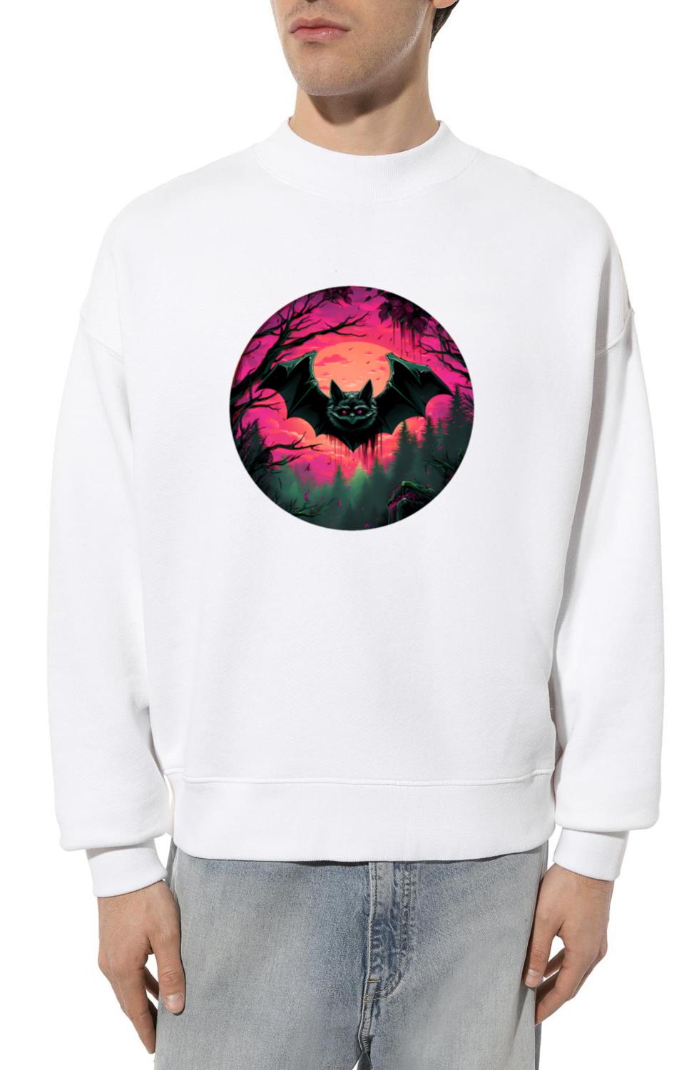 Bat Bats Fruit Bats Halloween_2 - Unisex Sweatshirt