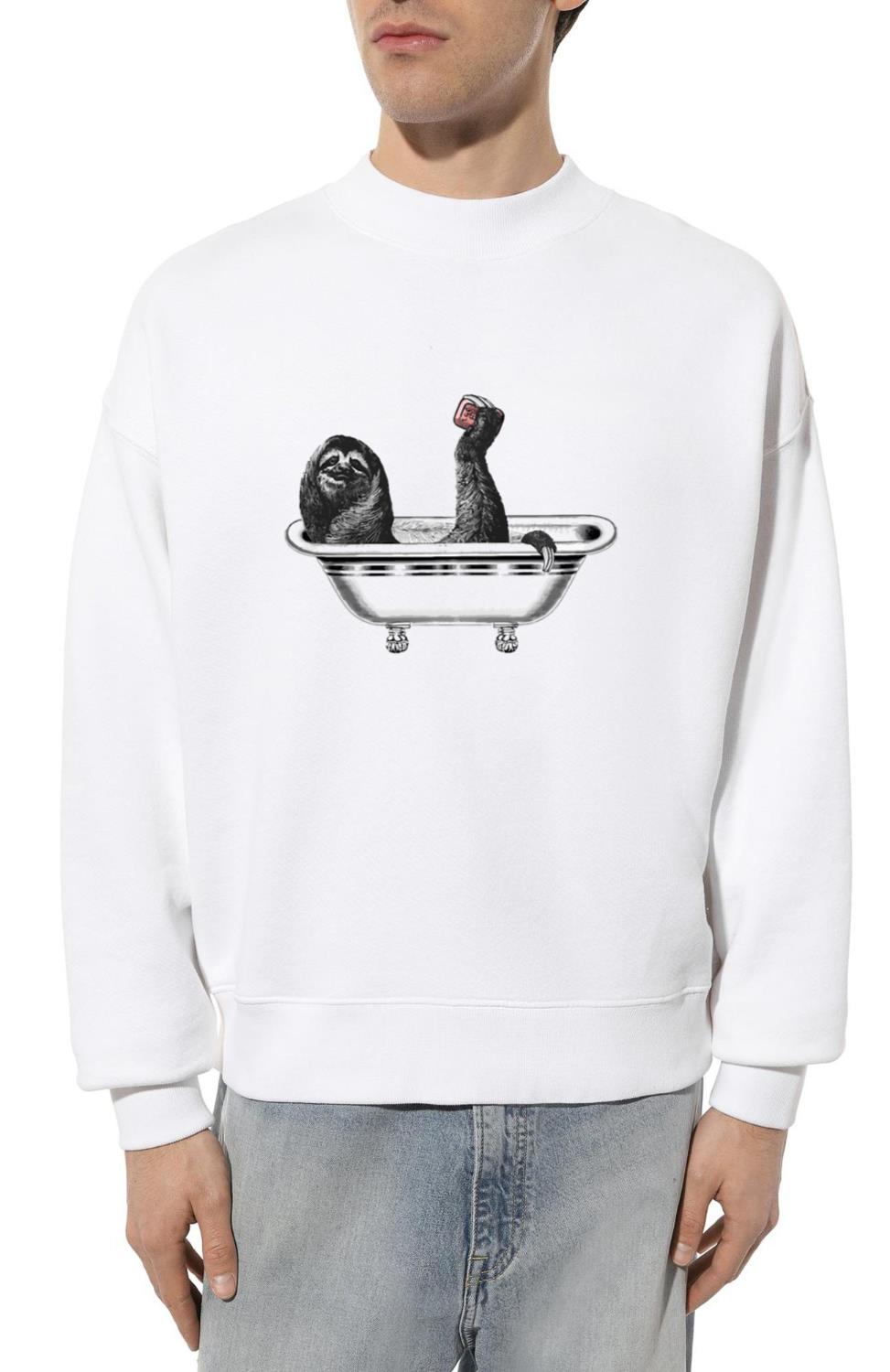 bathroom sloth - Unisex Sweatshirt