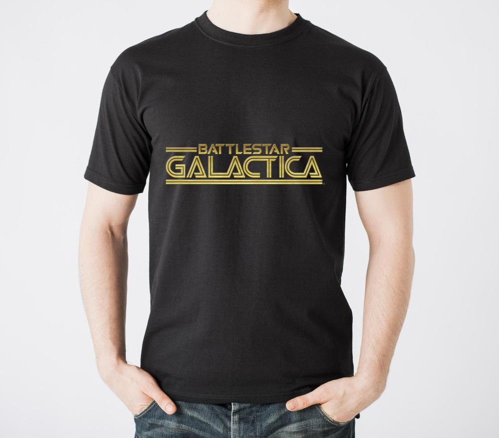 Battlestar Galactica Gold Title Logo - Unisex Standard T-Shirt