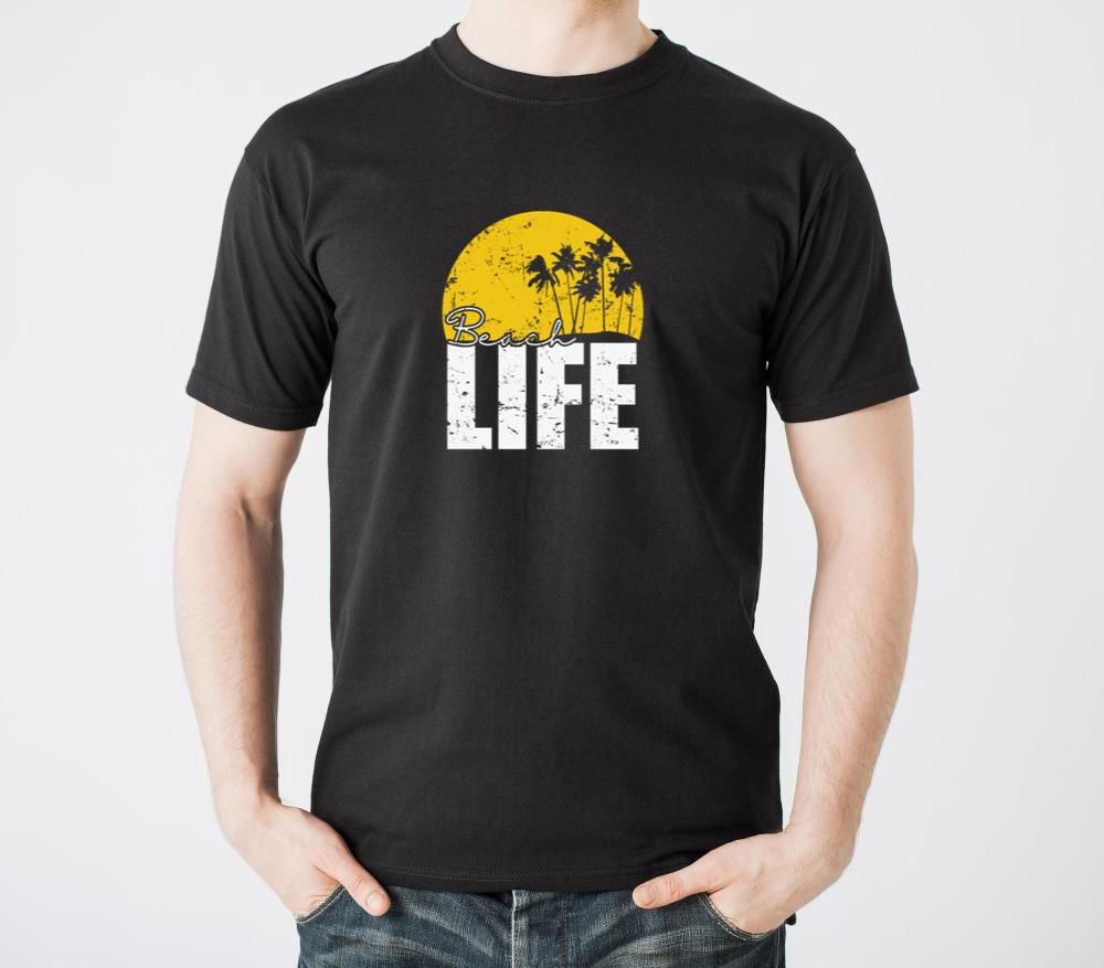 Beach Life Tree Palm Vacation Nature - Unisex Standard T-Shirt