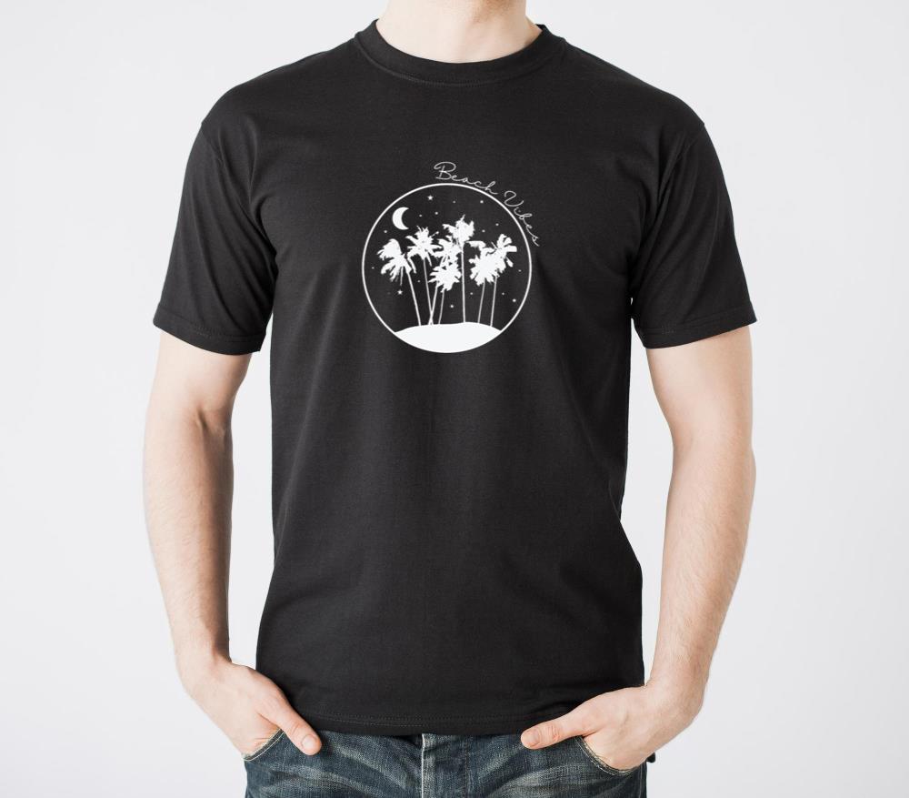 Beach Vibes Tree Palm Vacation Beach - Unisex Standard T-Shirt