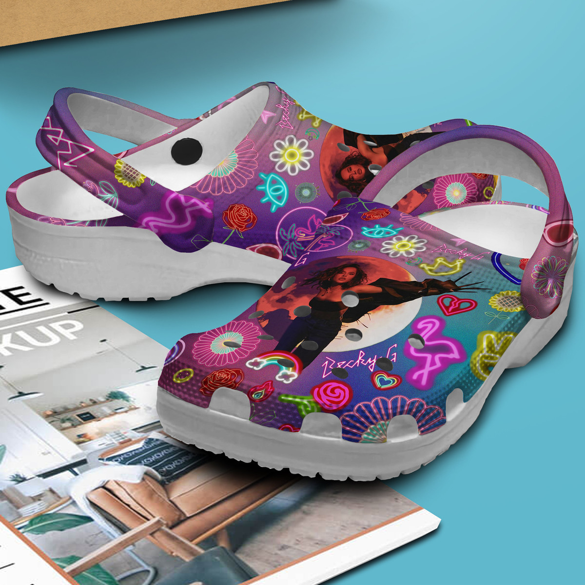 Becky G Music Custom Name Crocs Shoes For All Ages Everyday Wear - Image 2