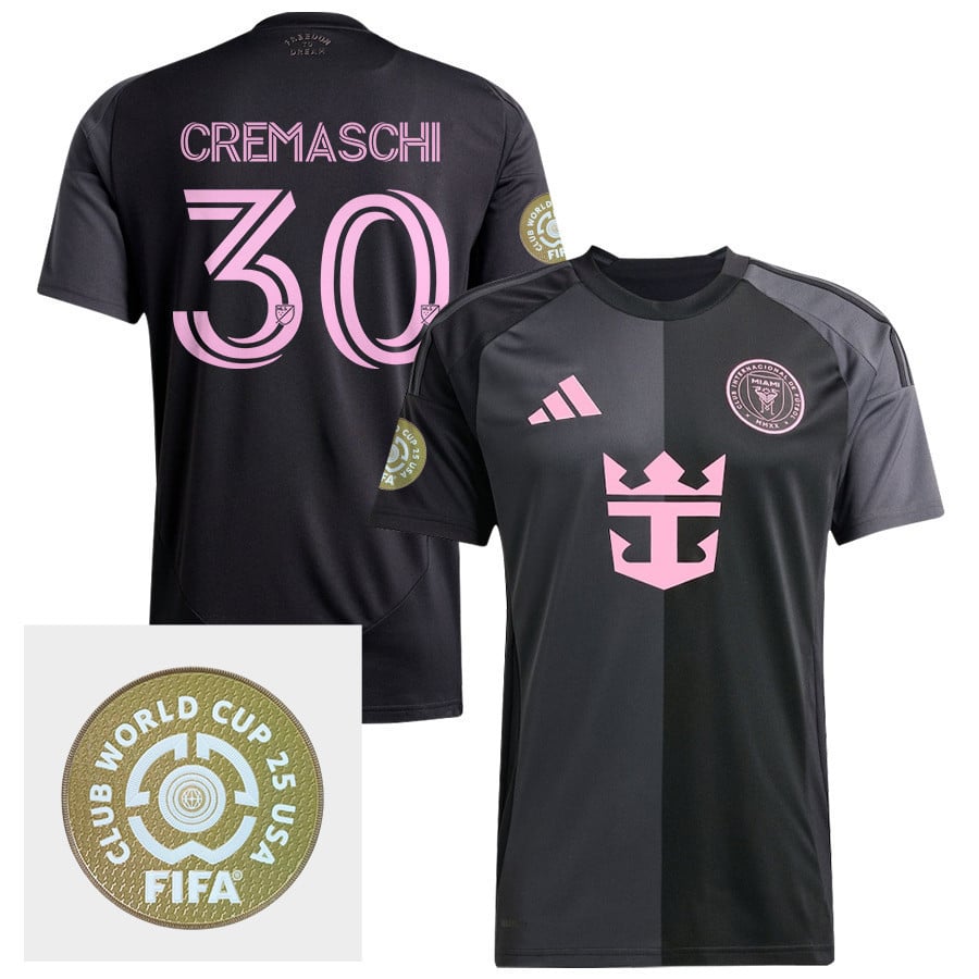 Benjamin Cremaschi 30 Inter Miami CF 2025 The Fortitude Kit FIFA Club World Cup 25 USA Patch Men Jersey - Black