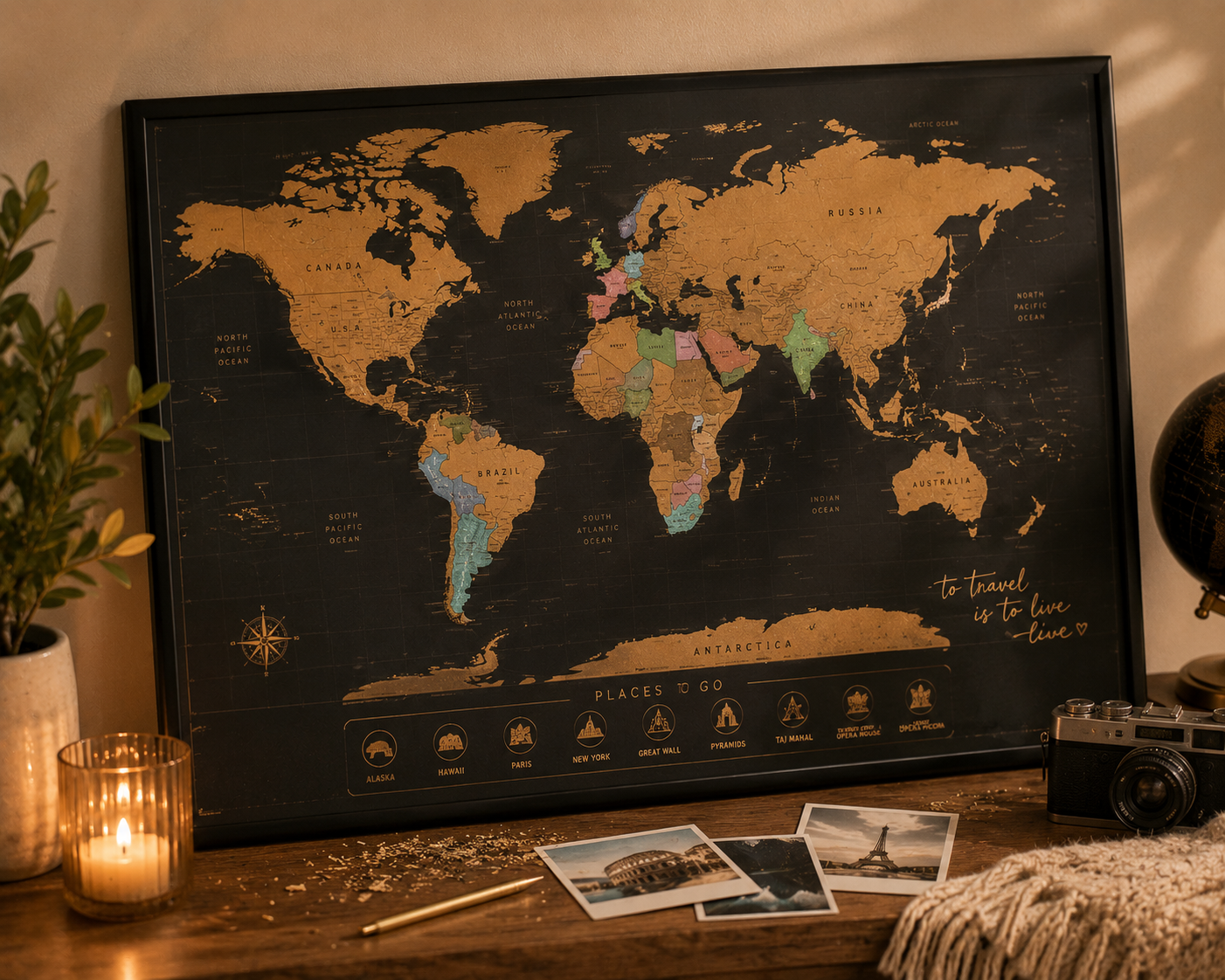 Scratch-Off World Map