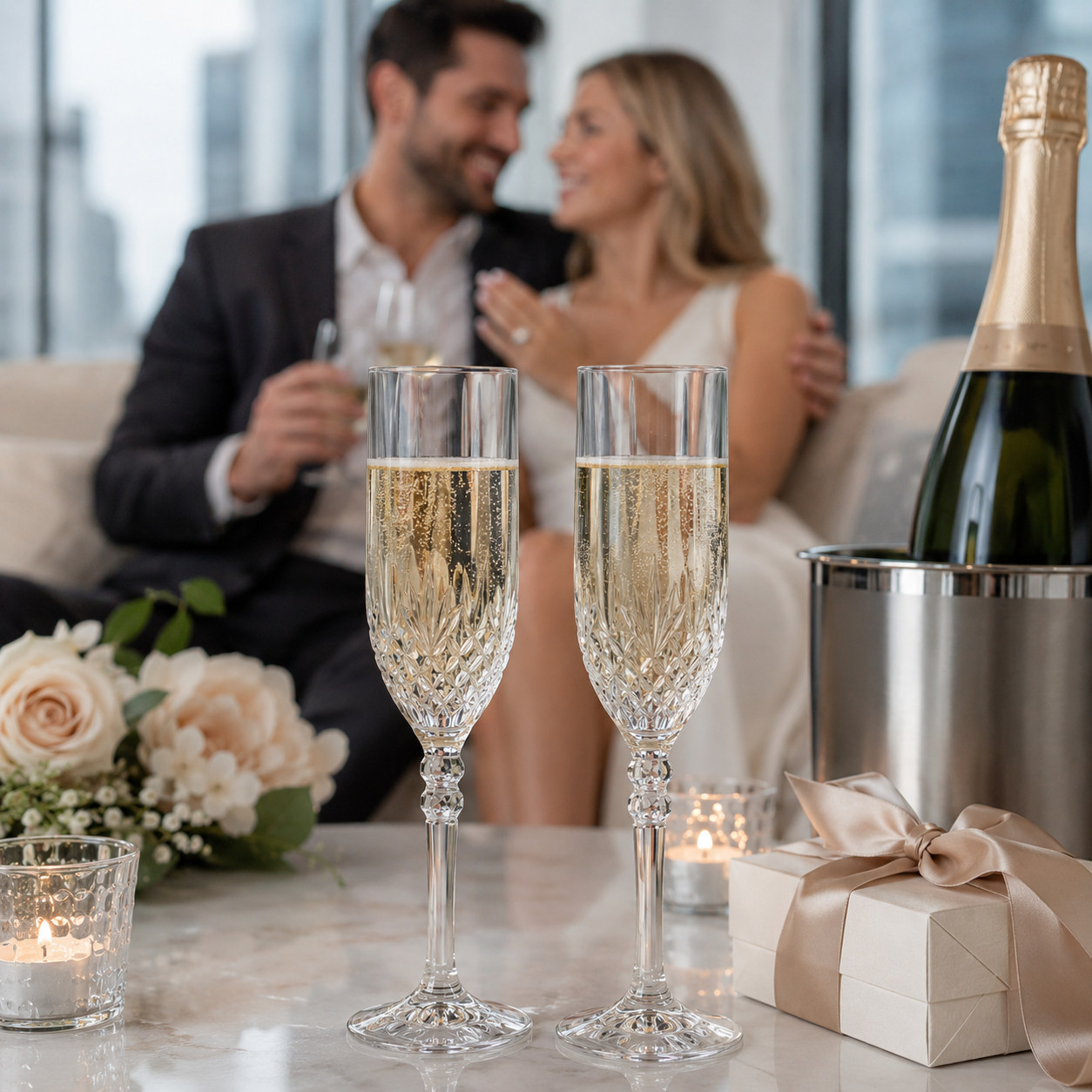 Crystal Champagne Flutes