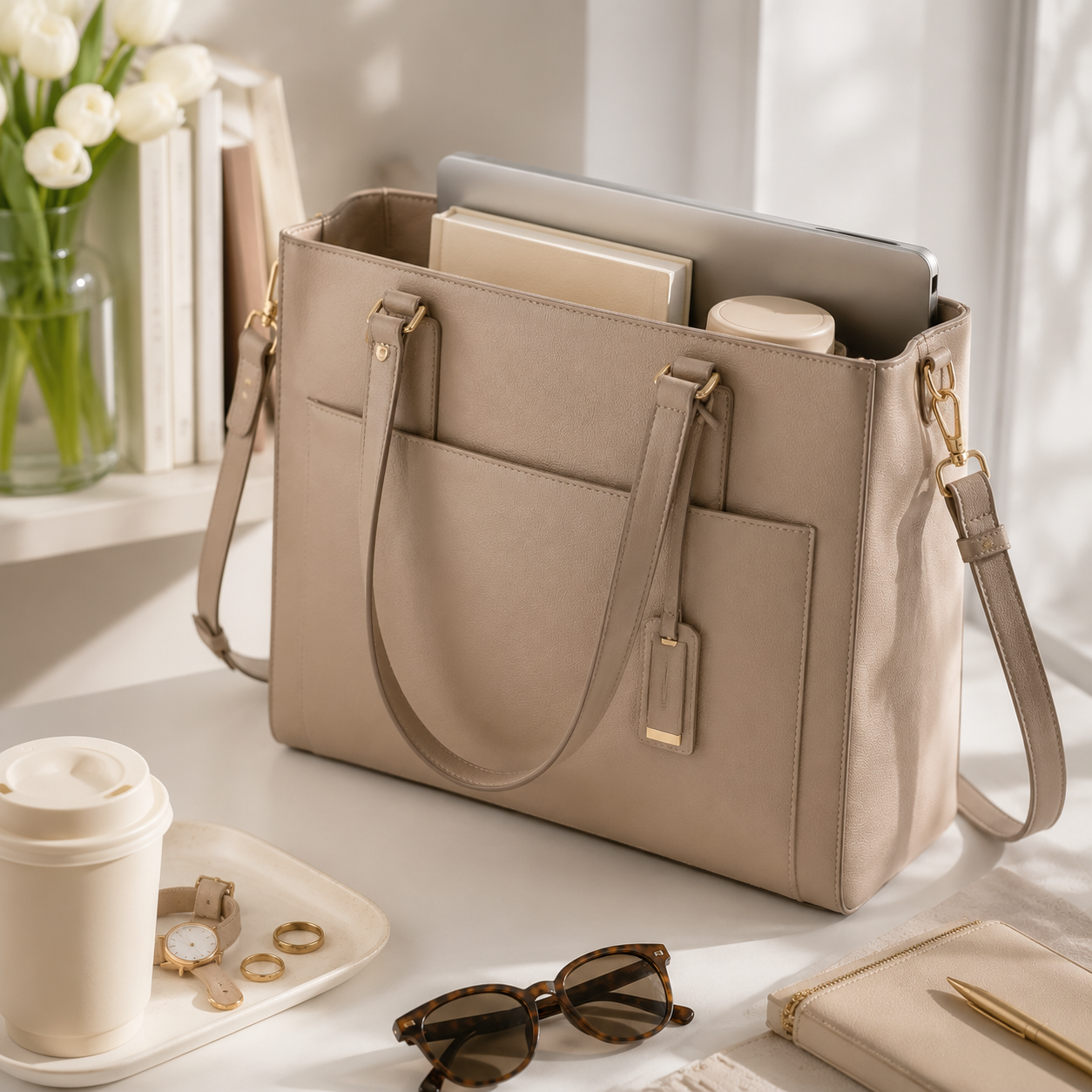 A Chic Crossbody Work Tote