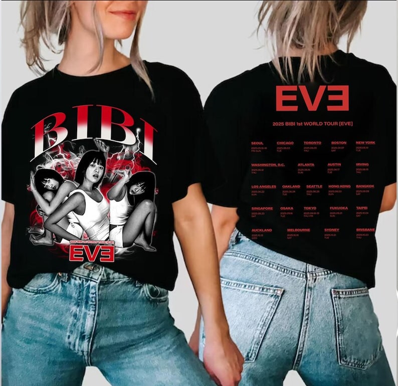 Bibi 1St World Tour Eve 2025 Sweatshirt, Eve: Romance Shirt, Bibi Kpop Tour Shirt