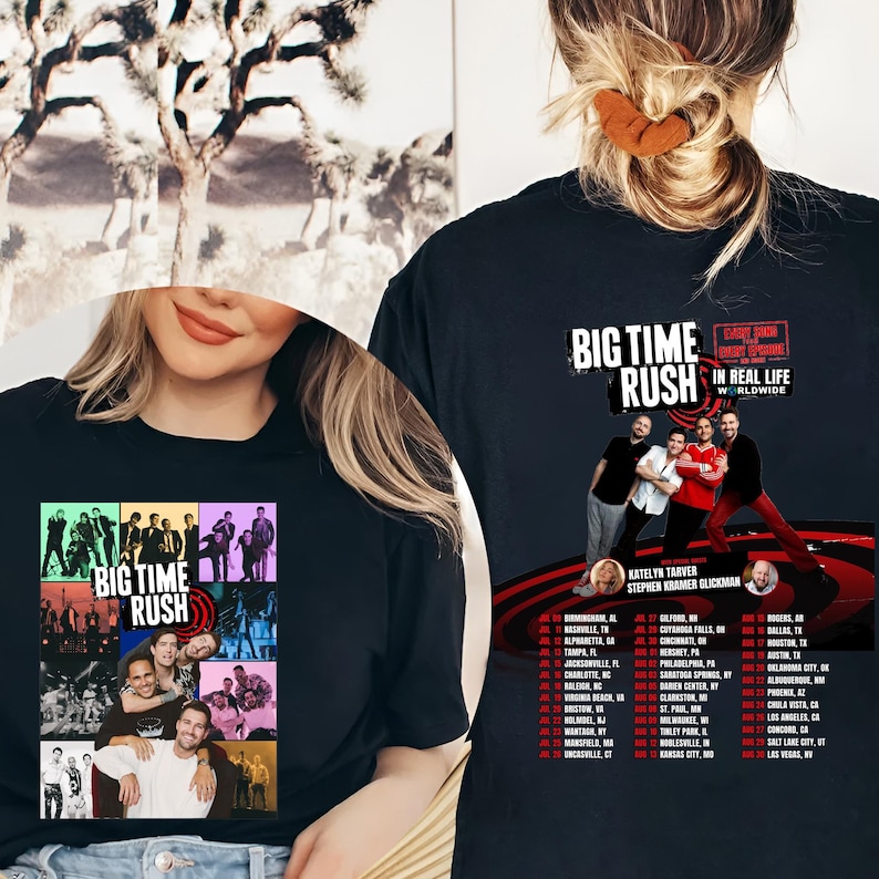 Big Time Rush In Real Life Worldwide Concerttour 2025 Shirt