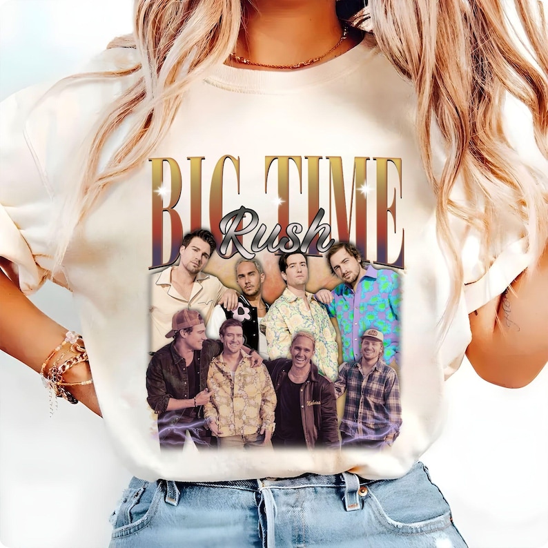 Big Time Rush In Real Life Worldwide Tour 2025 Black Shirt