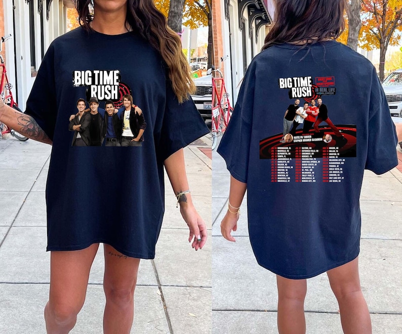 Big Time Rush In Real Life Worldwide Tour 2025 Shirt, Big Time Rush 2025 Concert Shirt