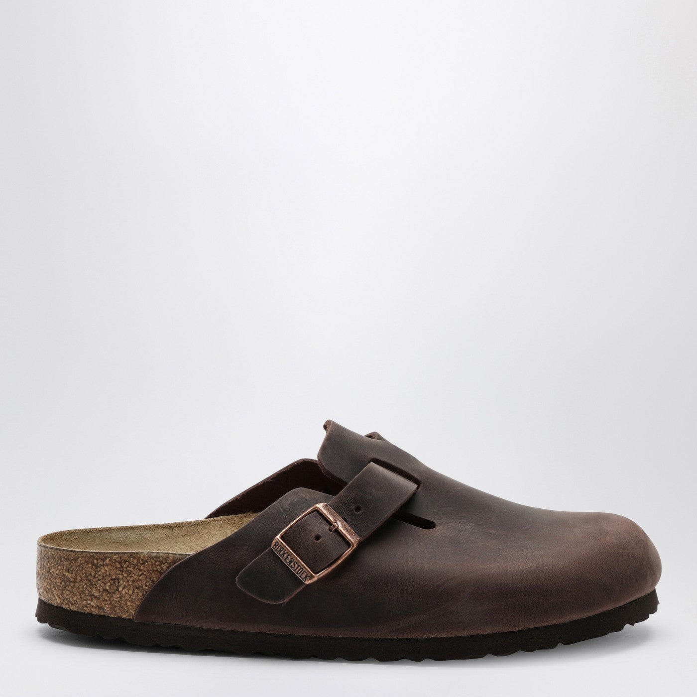 Birkenstock Boston Habana Slipper In Oiled Leather
