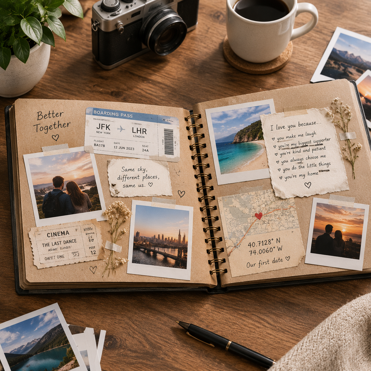 Handcrafted DIY Scrapbook