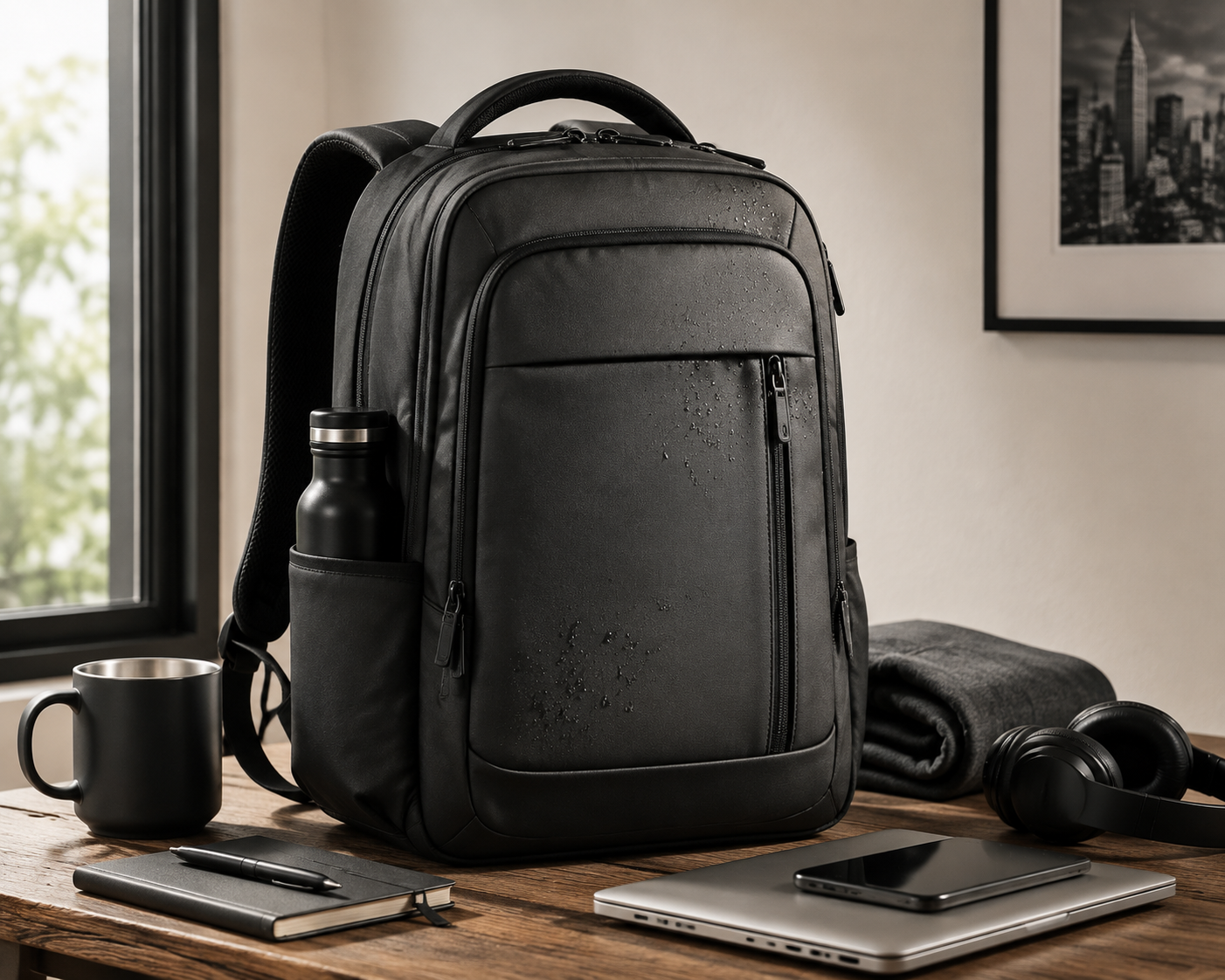 Weather-Resistant Commuter Backpack