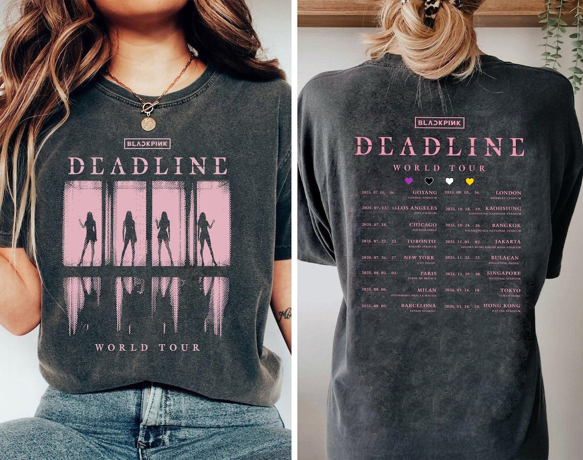 Blackpink Shirt, Born Pink Shirt, Kpop Fan Tee, Kpop Merch Shirt, Blackpink World Tour Tee,Concert Outfit Shirt