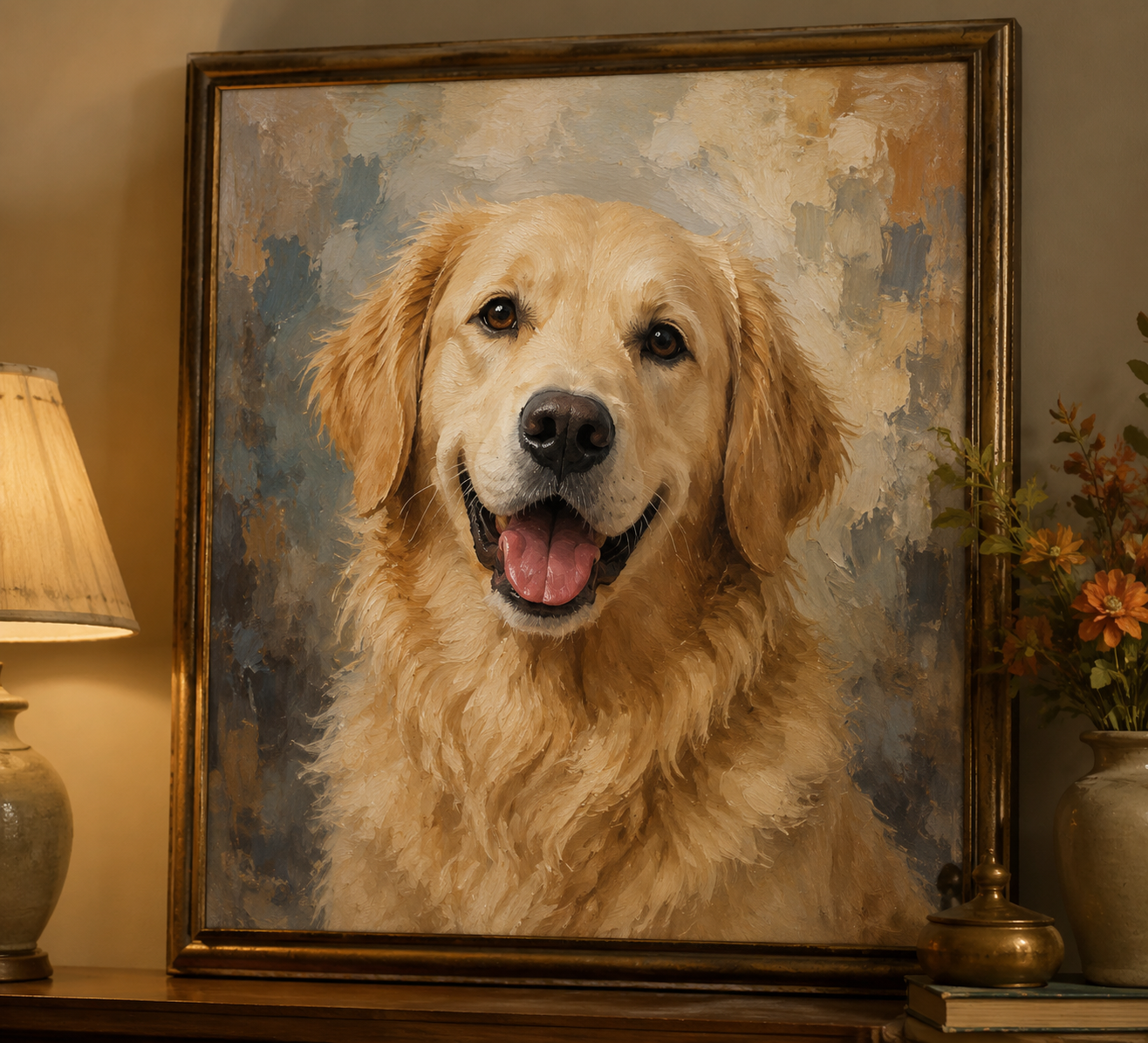 Custom Oil-Painted Pet Portrait