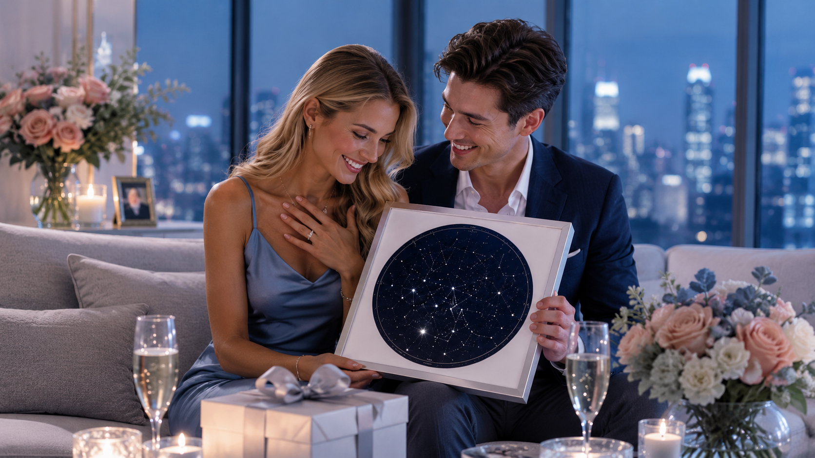 Custom Framed Star Map