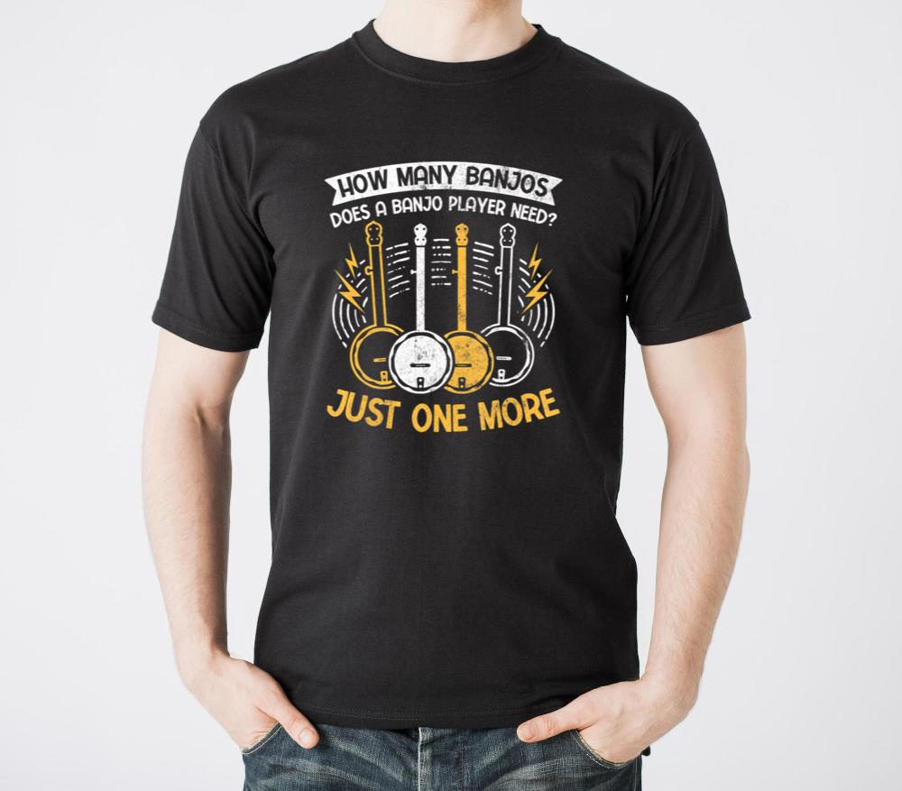 Bluegrass Musician How Many Just One More Banjo - Unisex Standard T-Shirt