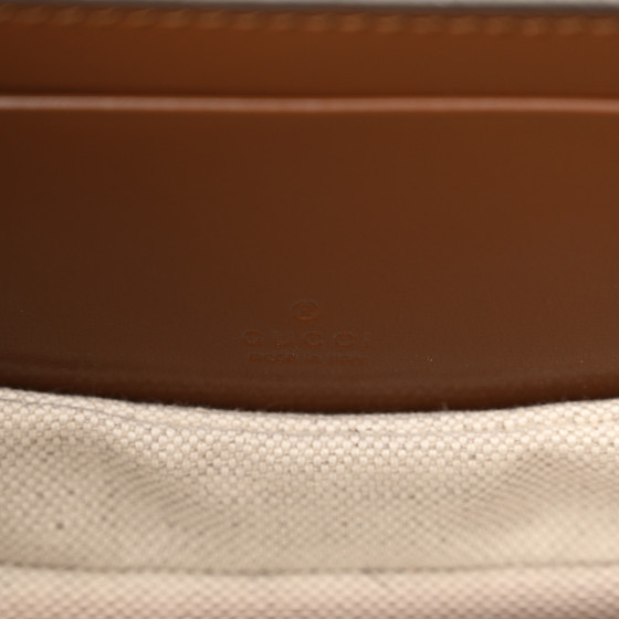 Boarded Dyana Lux Calfskin Web Mini Bamboo 1947 Top Handle Bag Brown - Image 6