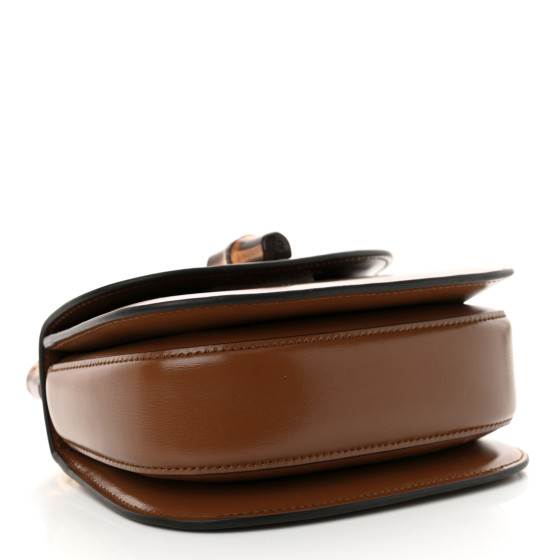 Boarded Dyana Lux Calfskin Web Mini Bamboo 1947 Top Handle Bag Brown - Image 4