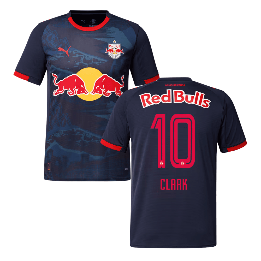 Bobby Clark 10 Red Bull Salzburg 2025/26 Home Men Jersey - Navy