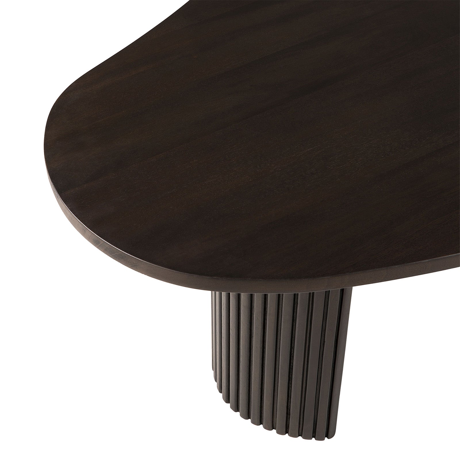 Boomerang Coffee Table | Mahogany - Dark Brown 4