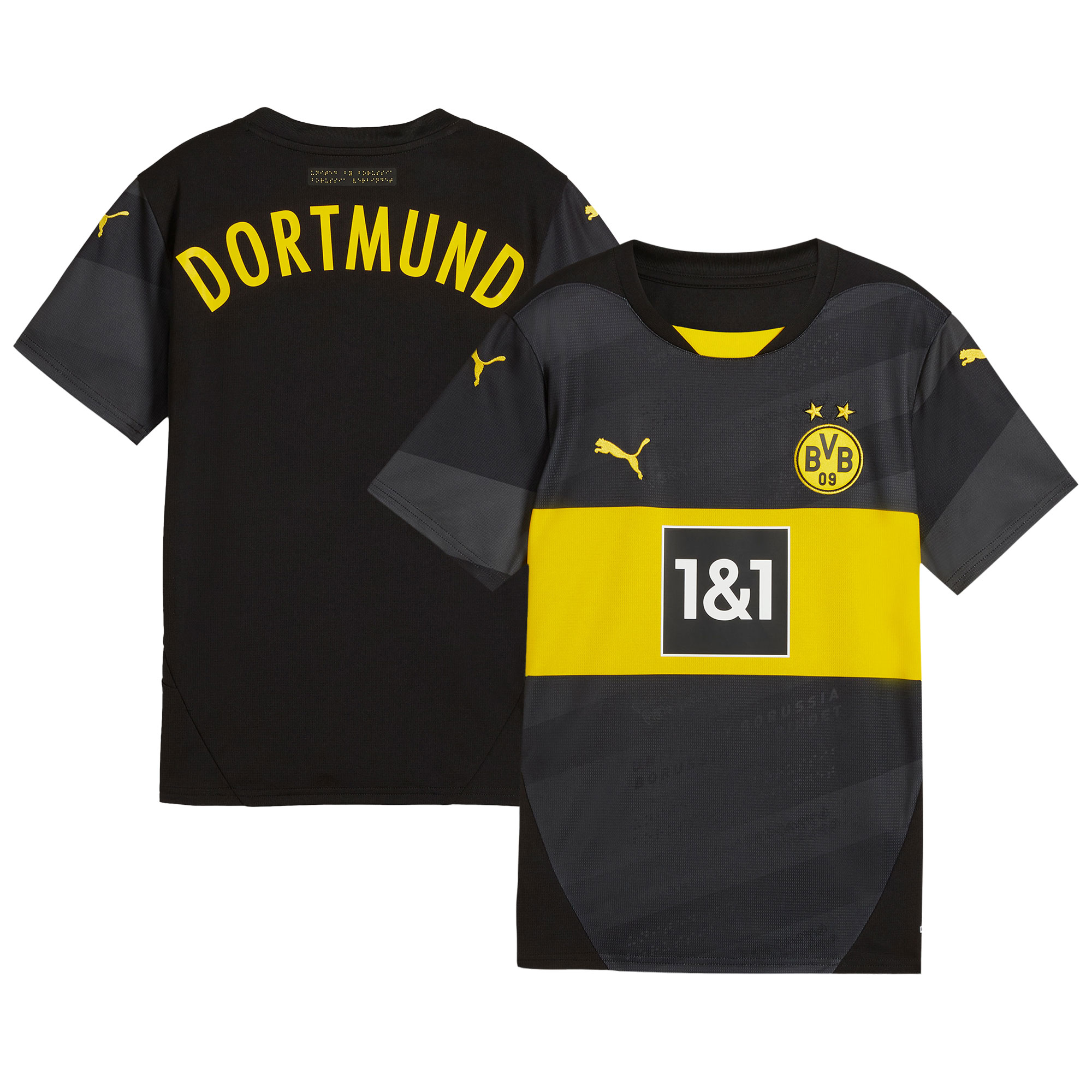 Borussia Dortmund Puma Youth 2024/25 Away Replica Jersey - Black