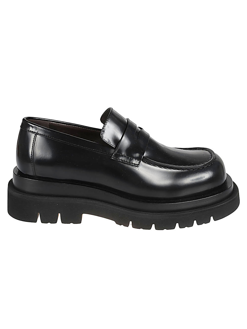 Bottega Veneta Lug Leather Loafers