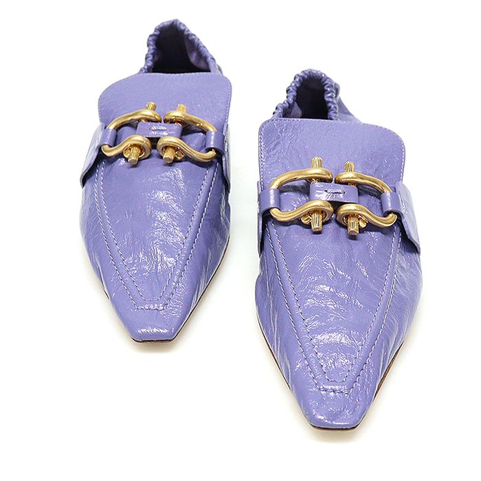 Bottega Veneta Purple Lambskin Flat Loafers for Women - Size 37 (SKU: 651352)