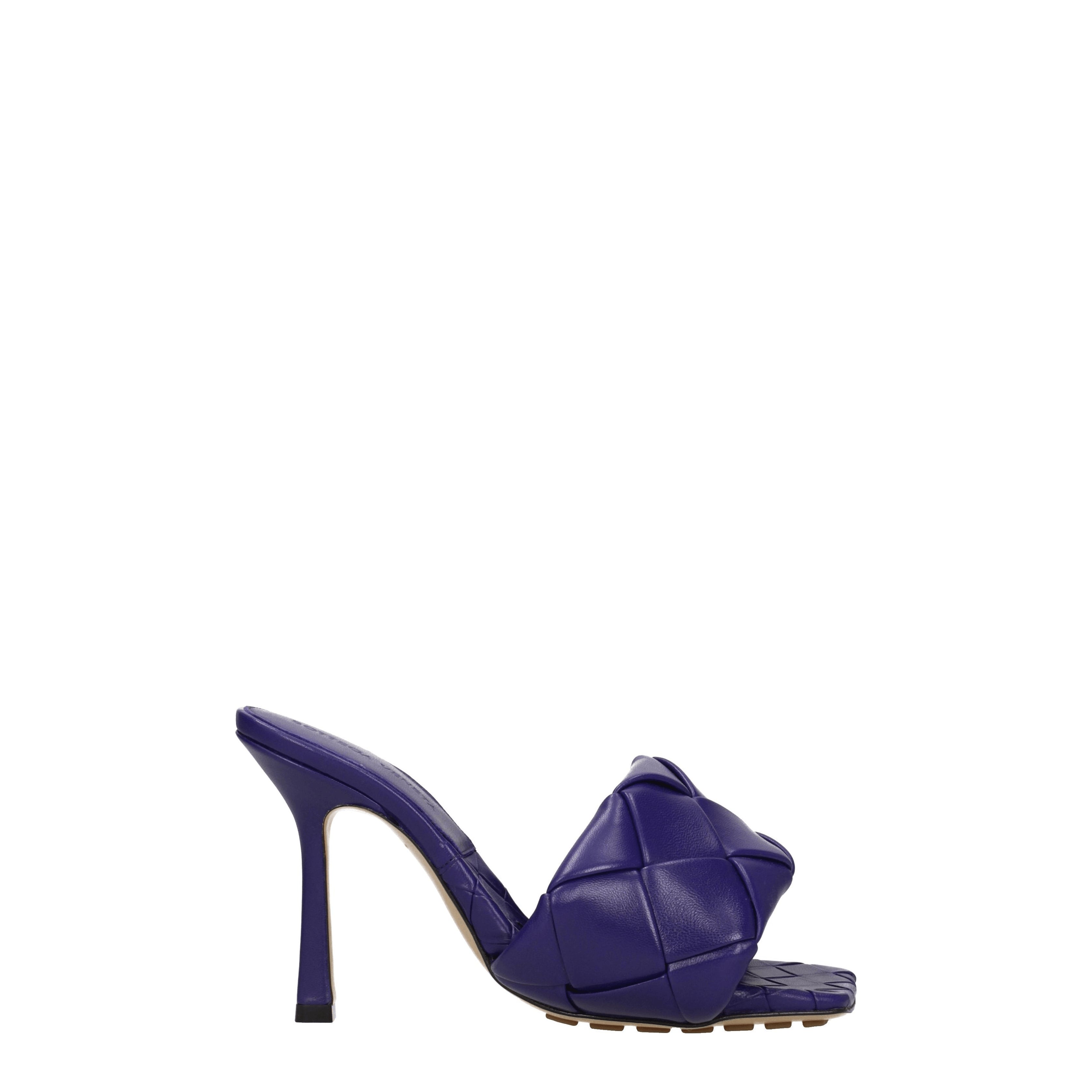 Bottega Veneta Sandals Women Leather Purple