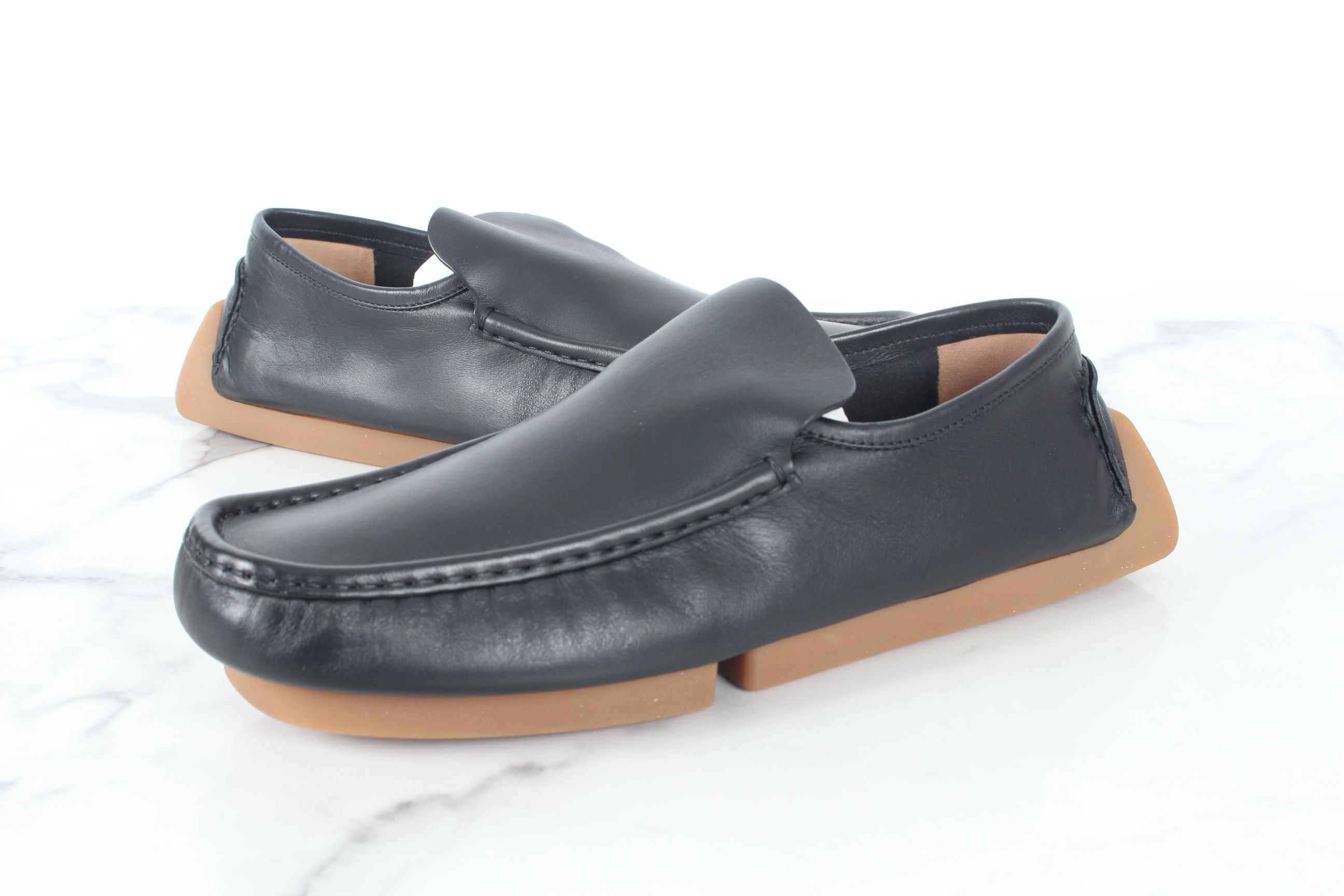 Bottega Veneta White Leather Driving Loafers (Size 42.5/275) SKU: 275