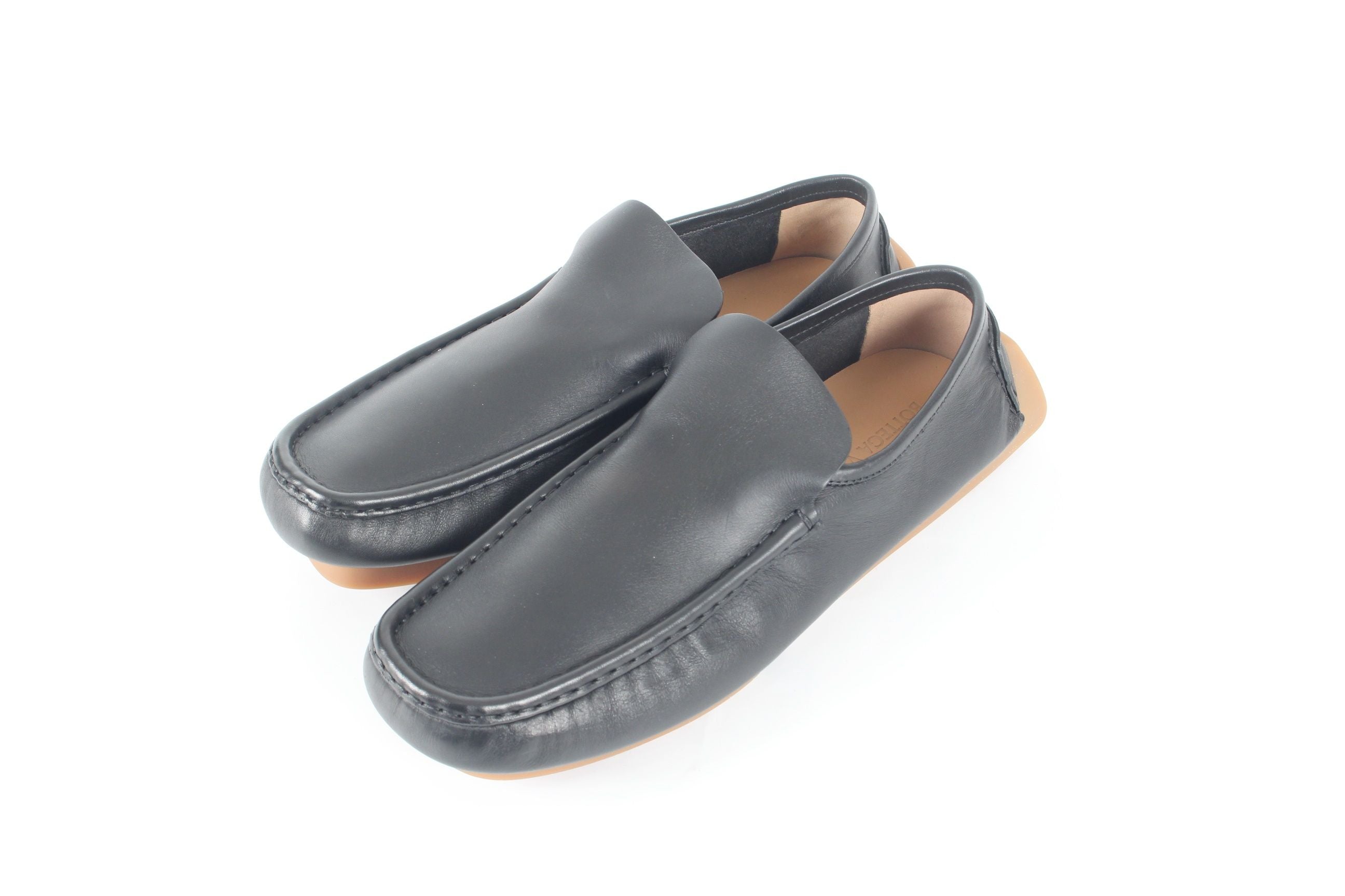 Bottega Veneta White Leather Driving Loafers 43(280) SKU