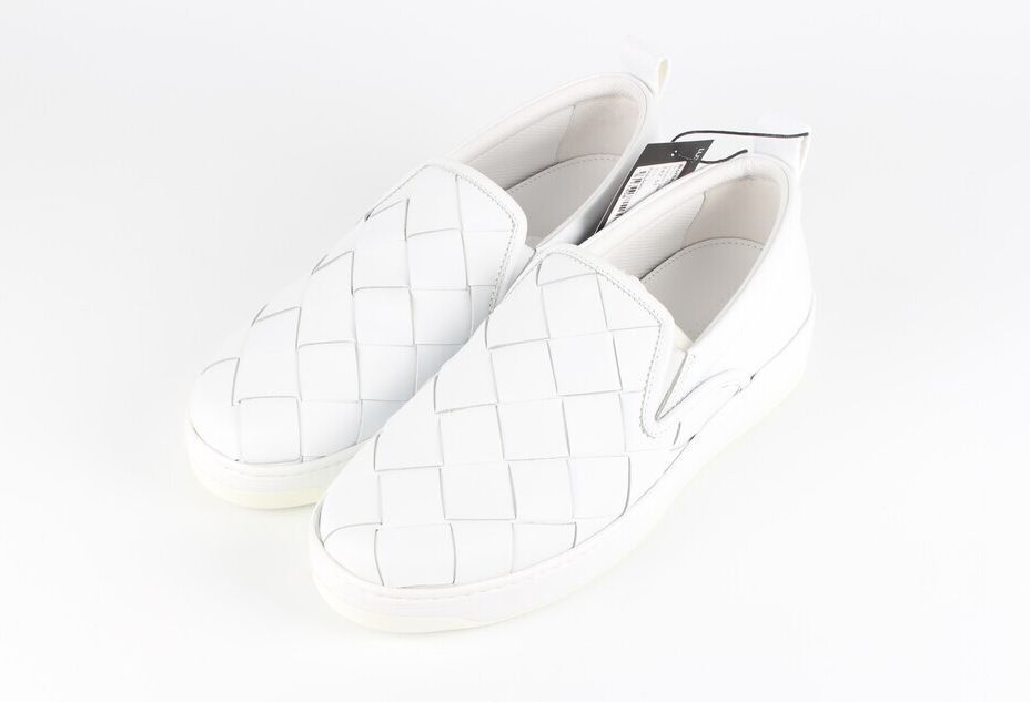 Bottega Veneta White Slip-On Shoes Size 42.5 - SKU 275