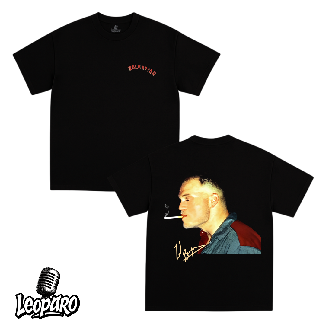 The Quittin Zach Briyan Big Face Graphic Tee