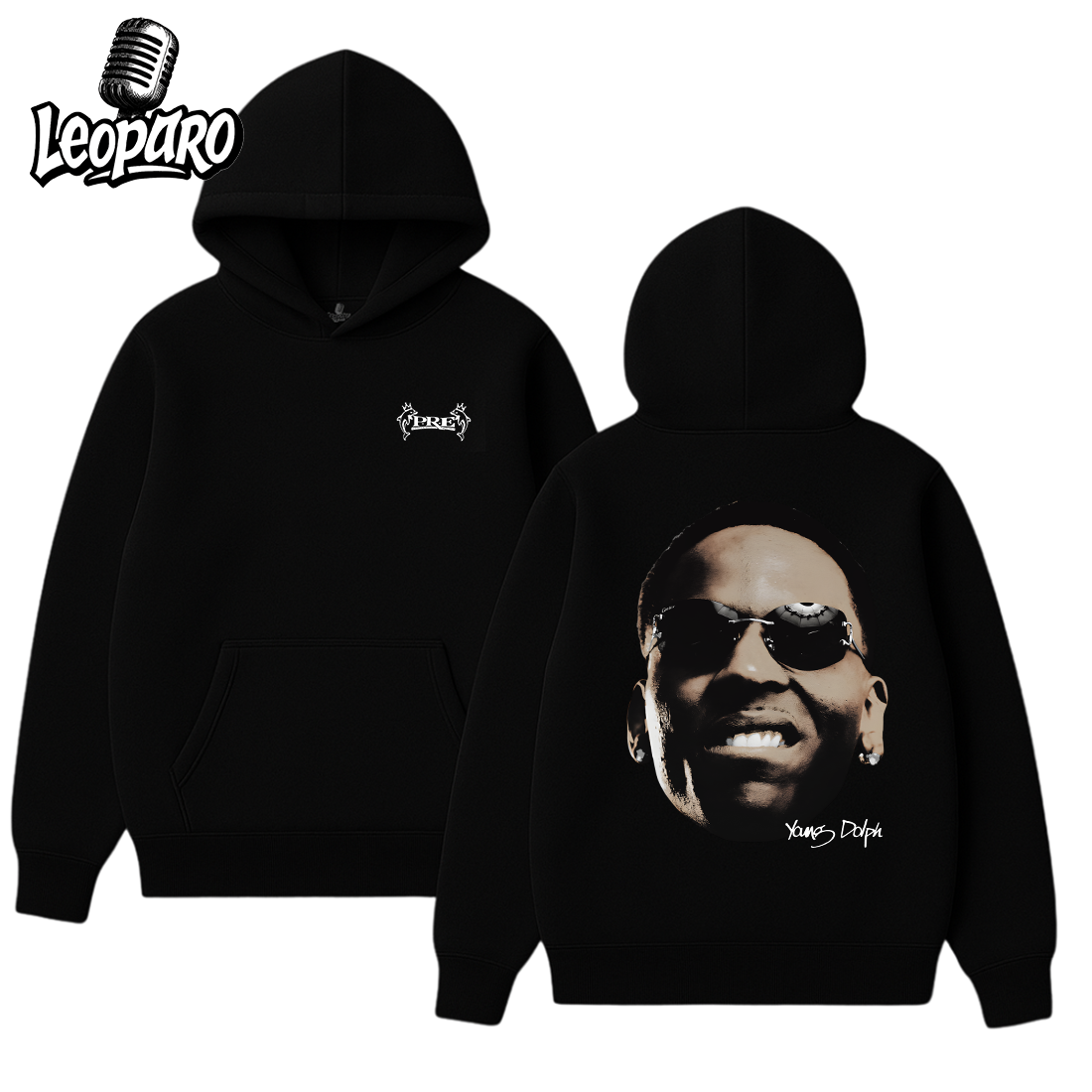 Young Dolphin Big Face Hoodie