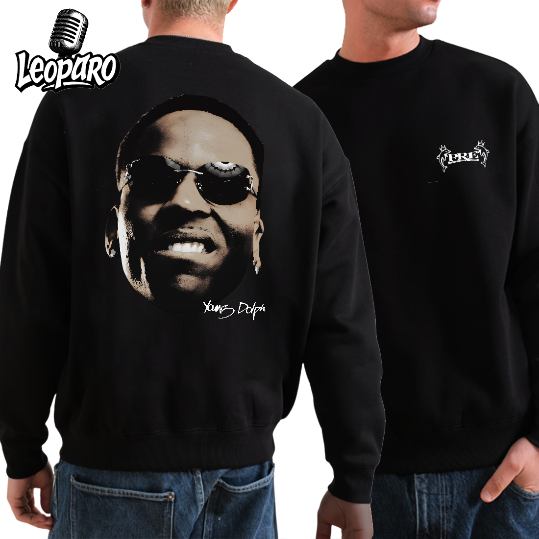 Young Dolphin Big Face Sweatshirt