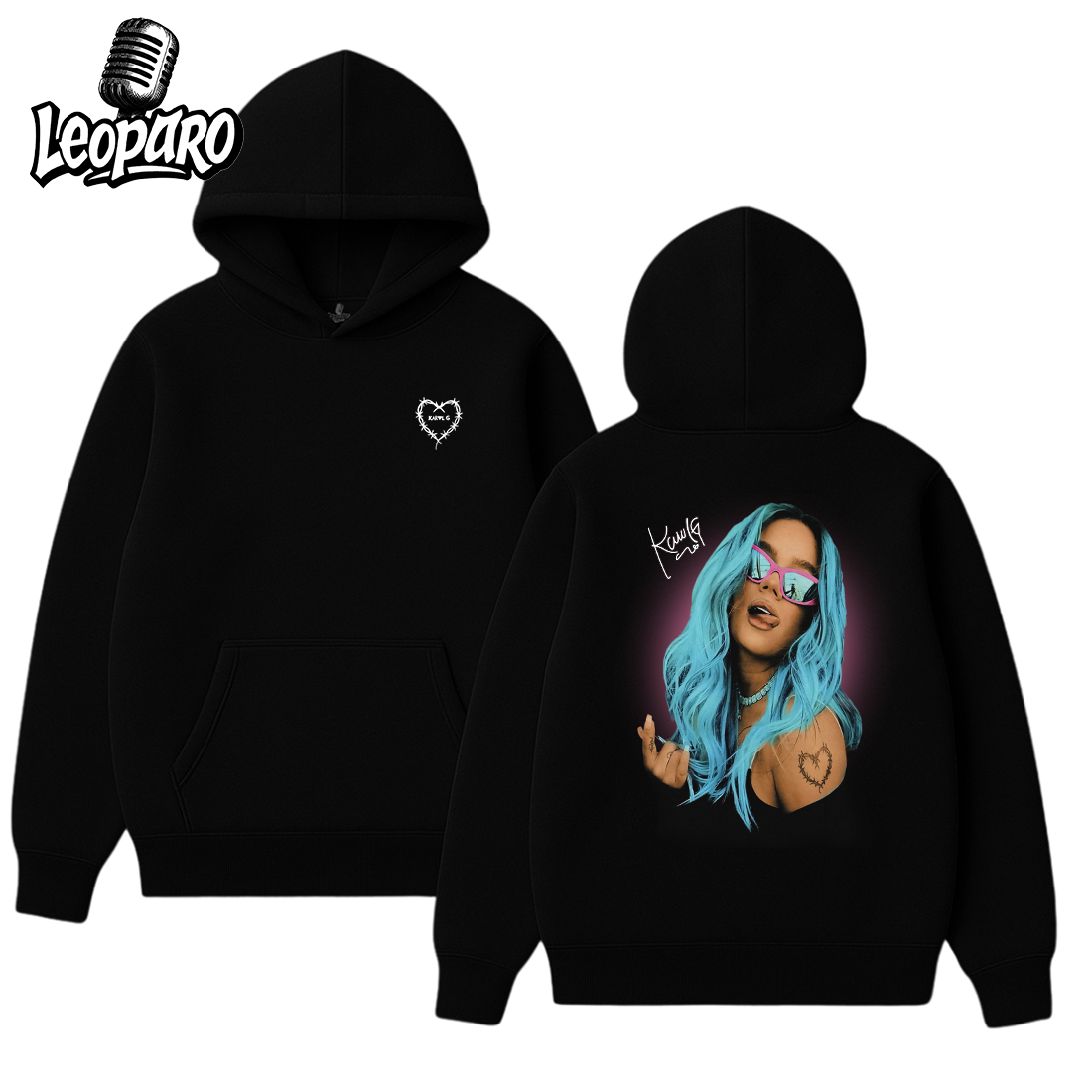 Karol G Big Face Hoodie