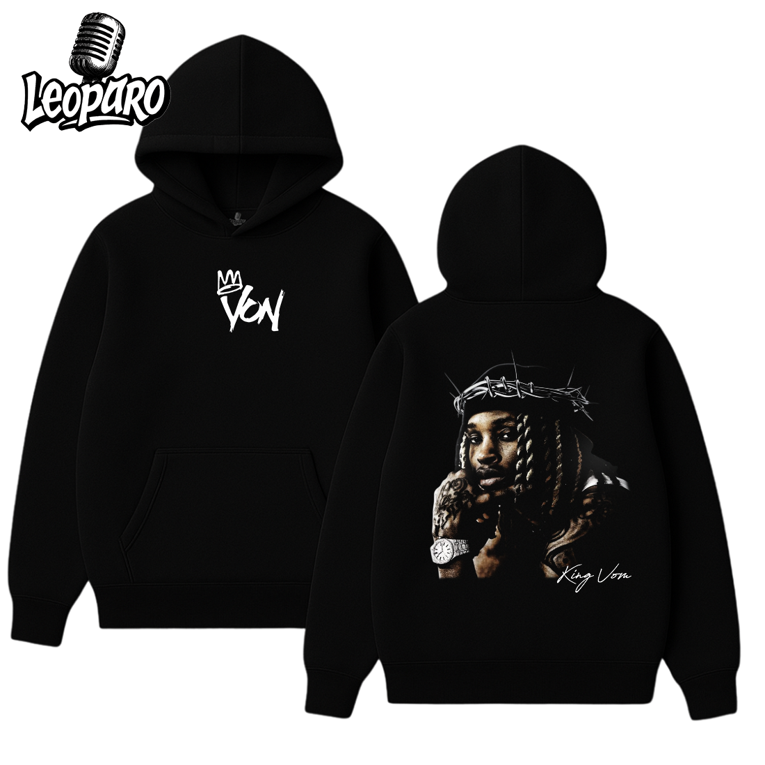 King Von Big Face Hoodie