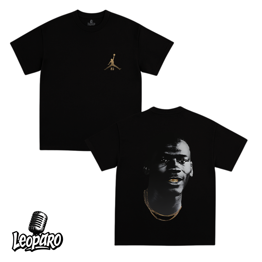 Michael Jordan Gold Big Face Graphic Tee