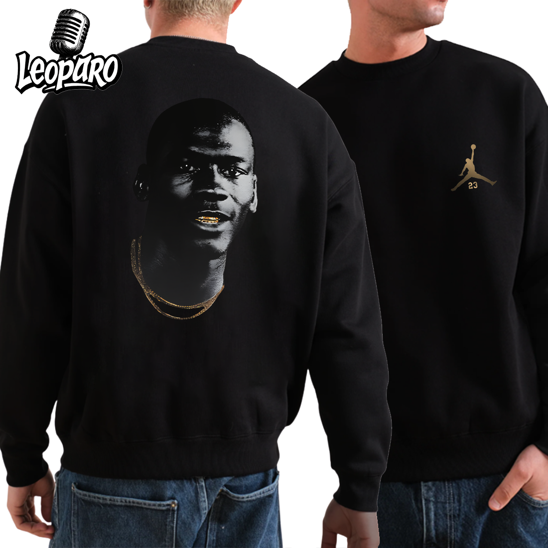Michael Jordan Gold Big Face Sweatshirt