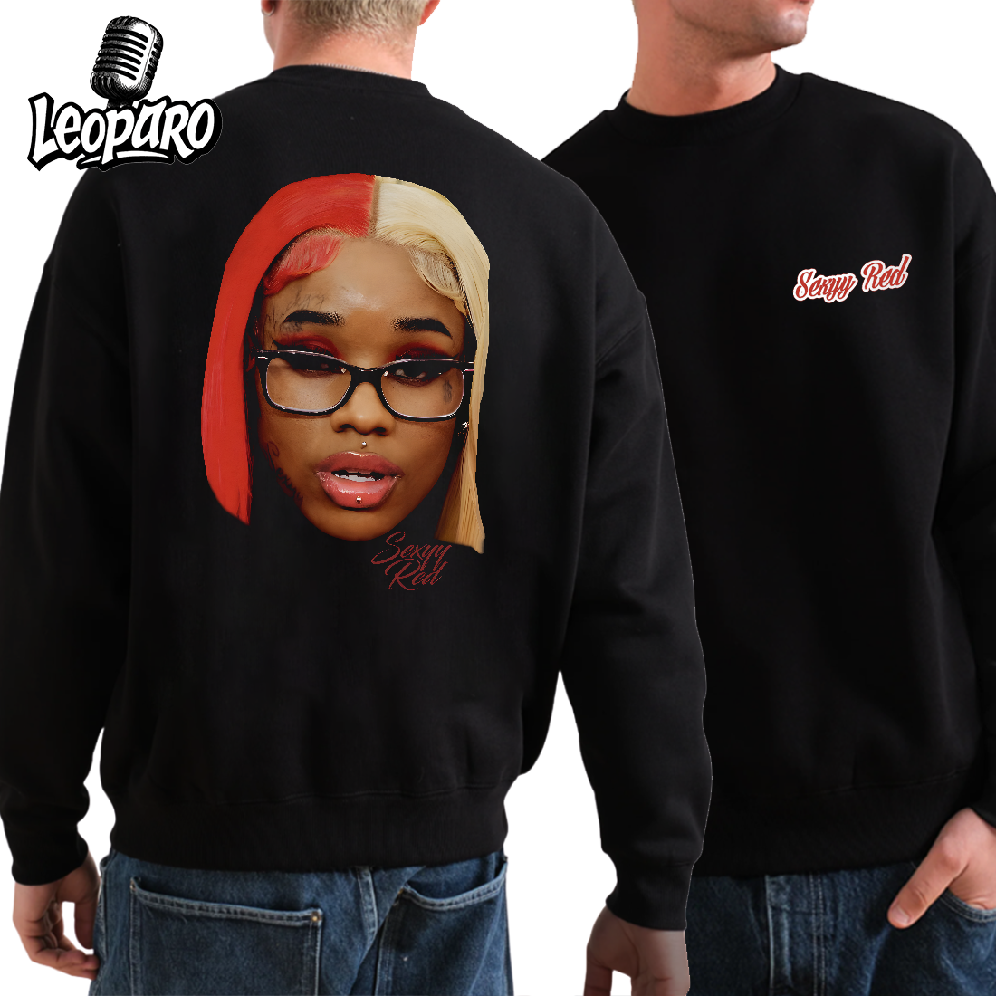 Sexy Red Big Face Sweatshirt