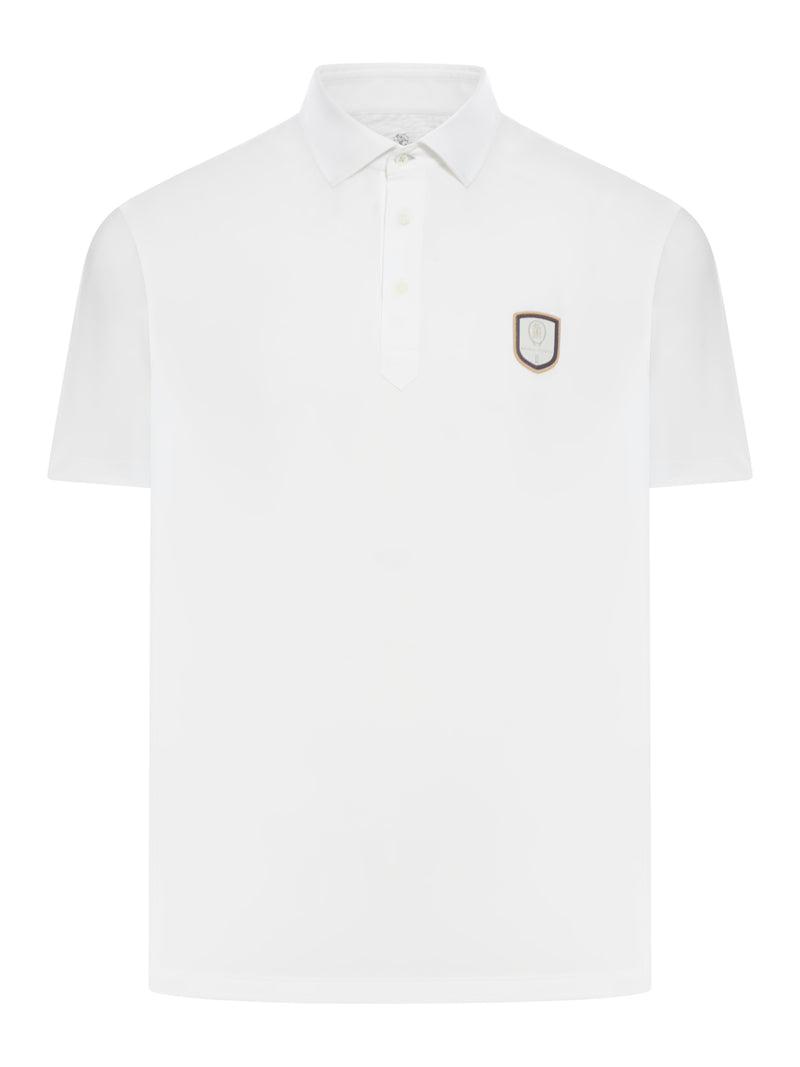 Brunello Cucinelli Logo-patch polo shirt