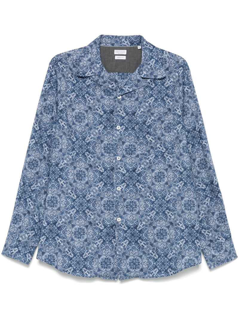 Brunello Cucinelli Paisley-print Shirt
