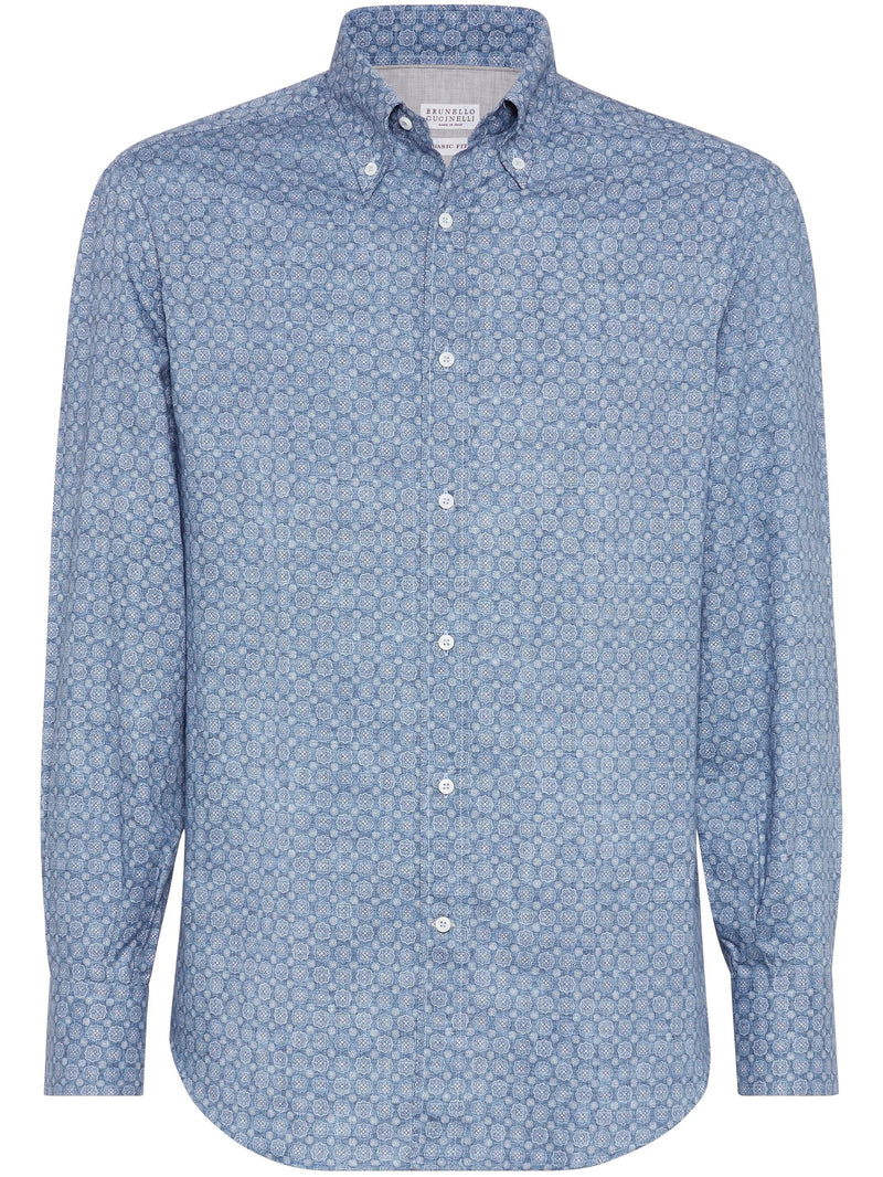 Brunello Cucinelli Patterned Shirt