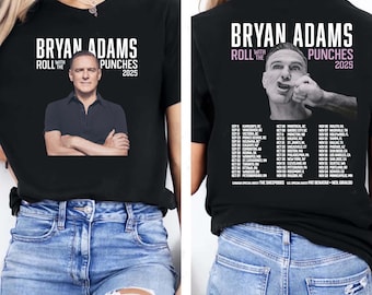 Bryan Adams Roll With The Punches Tour 2025 T-Shirt