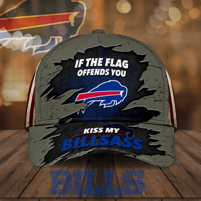 Buffalo Bills If The Flag Offends You Kiss My Billsass 3D Classic Baseball Cap CNI2119