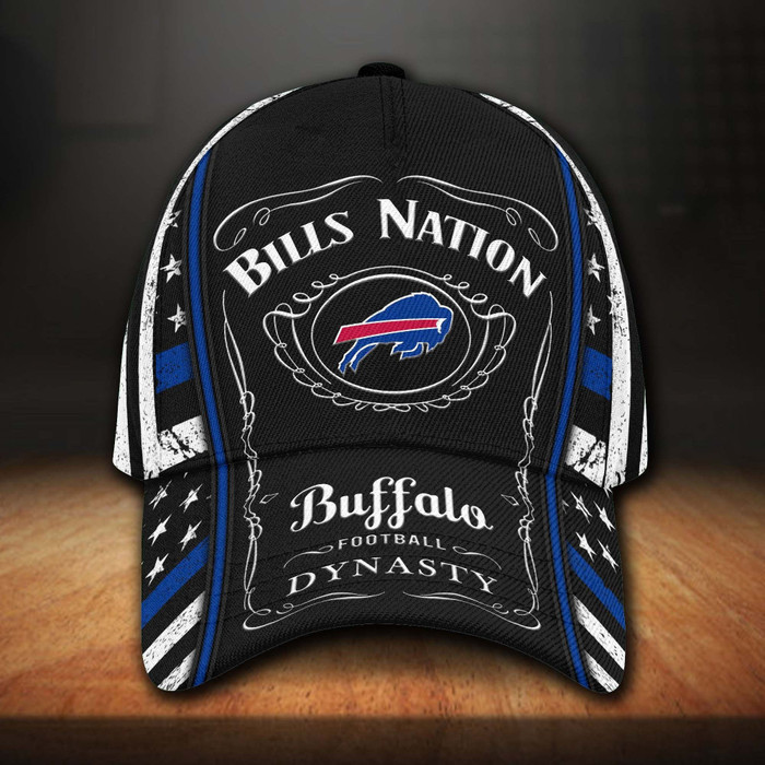 Buffalo Bills Jack Daniels 3D Classic Baseball Cap CNI1284