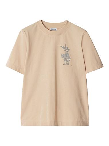 Burberry EKD Cotton Crewneck T-Shirt Teacup