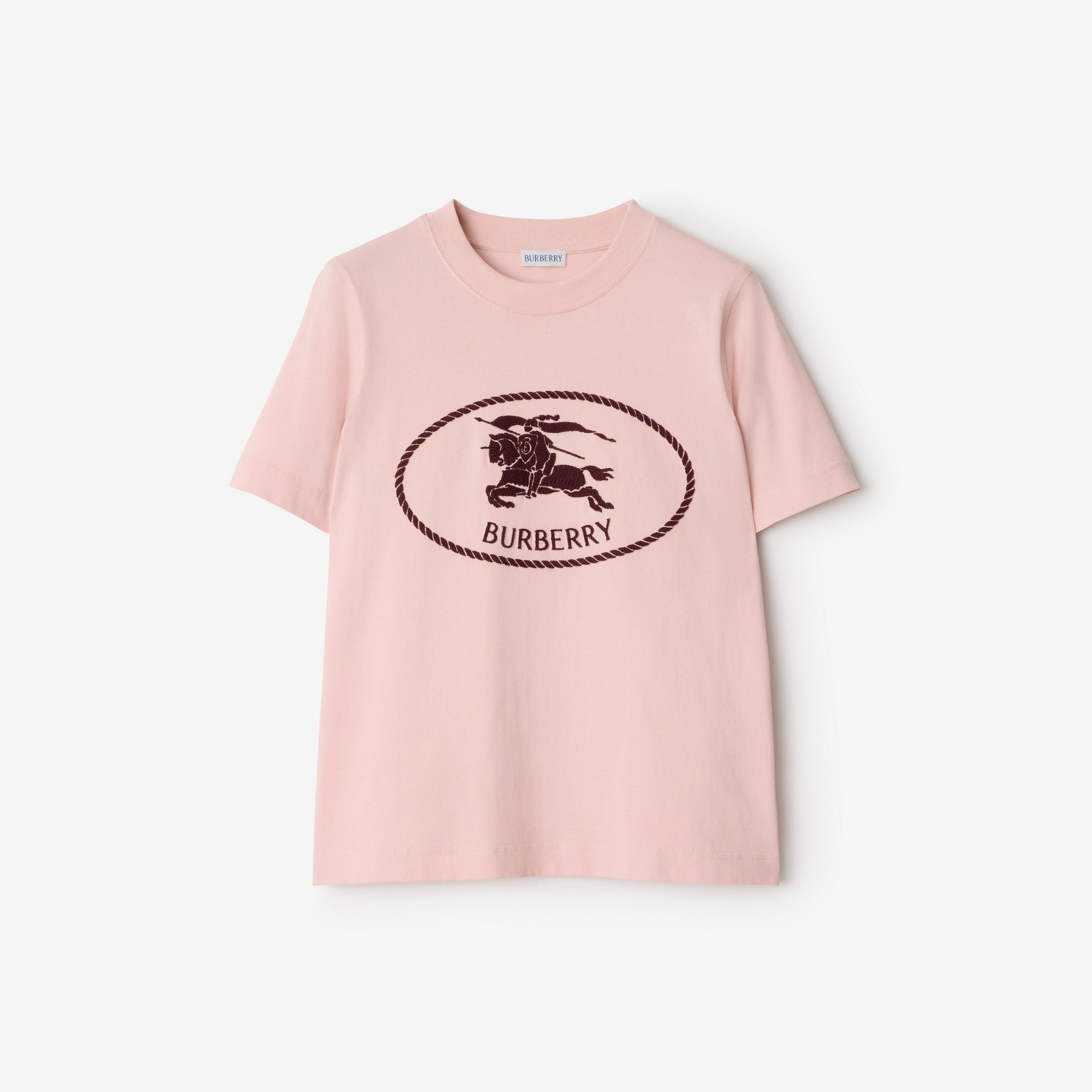 BURBERRY Knight Stamp Cotton T-shirt Bouquet