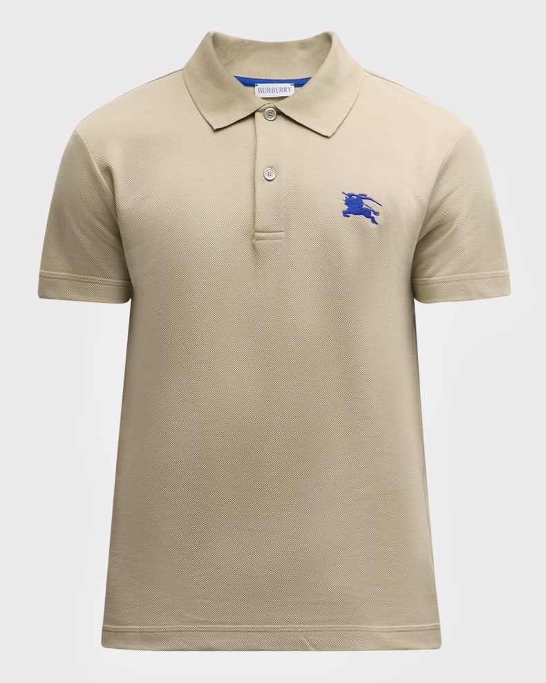 Burberry Men's EKD Logo Polo Shirt Lichen